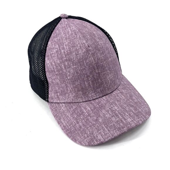 Lululemon Commission Hat Cherry Cola Black Mesh Back Snap Back Ball Cap - Picture 1 of 8